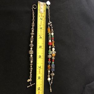 2 handmade bracelets.